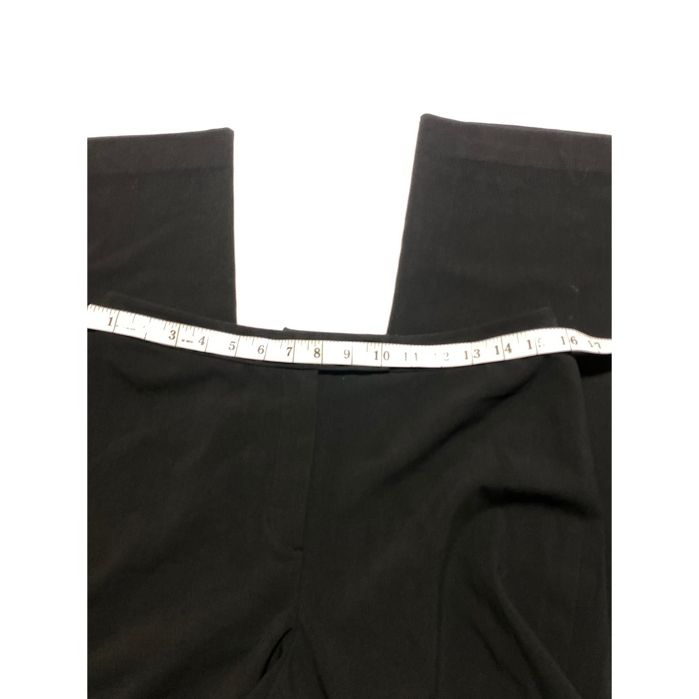 Bloomingdale's Black Wide Leg Women's Dress Pants Size 8 High Rise Trousers - Picture 3 of 6